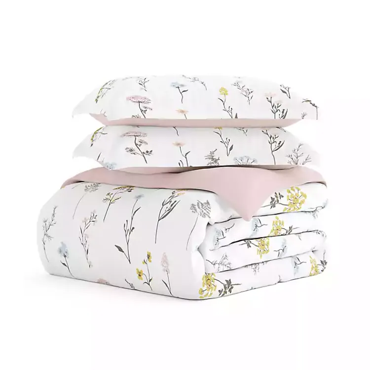 Kirklands Home Soft Floral Reversible 2-pc. Twin Duvet Cover Set New