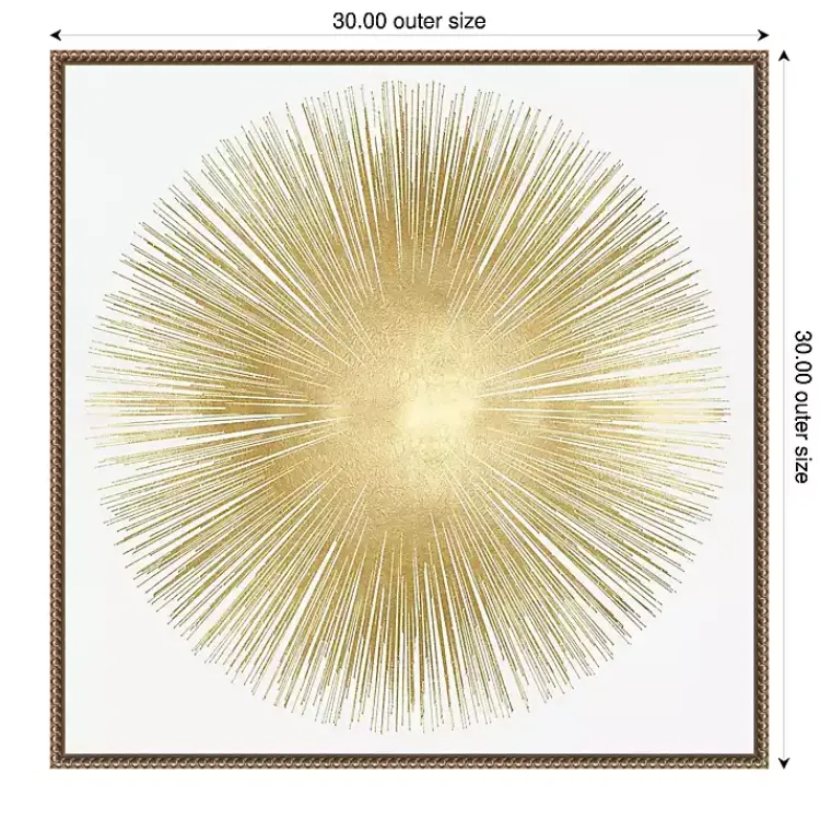 Kirklands Home Soft Gold Sunburst I Canvas Art Print Best