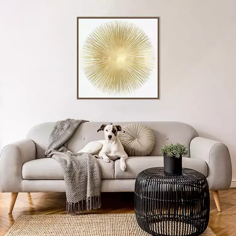 Kirklands Home Soft Gold Sunburst I Canvas Art Print Best