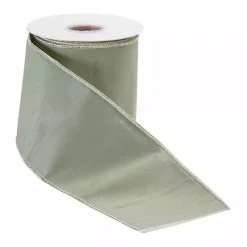 Christmas Decorations>Kirklands Home Soft Shimmer 10 yard Christmas Ribbon Green