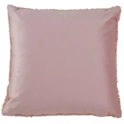 Pillows>Kirklands Home Soft Fuzzy Faux Wool Textured Throw Pillow Pink