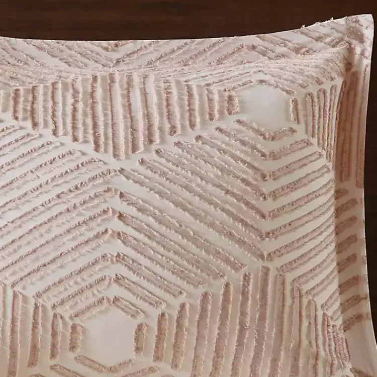 Kirklands Home Soft Pink Tufted Full/Queen 3-pc. Comforter Set