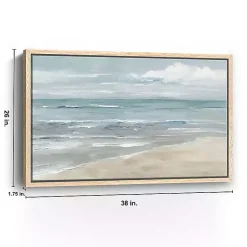 Kirklands Home Soft Solace Beach Framed Canvas Art Print Hot