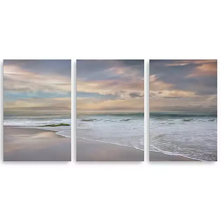 Kirklands Home Soft Twilight Canvas Art Prints, 32x48, Set of 3 Multi Hot