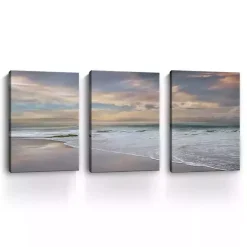 Kirklands Home Soft Twilight Canvas Art Prints, 32x48, Set of 3 Multi Hot
