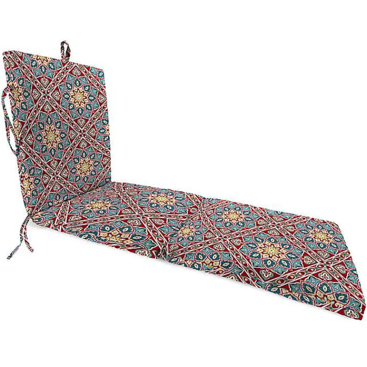 Kirklands Home Solano Flowers Outdoor Chaise Cushion Hot