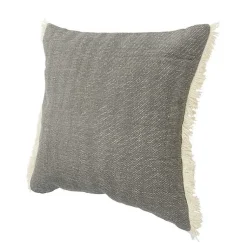 Pillows>Kirklands Home Solid Accent Pillow with Fringe Gray