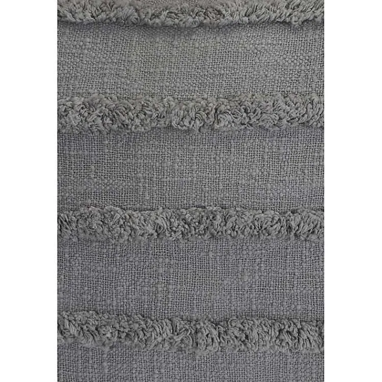 Pillows>Kirklands Home Solid Tufted Accent Pillow Gray