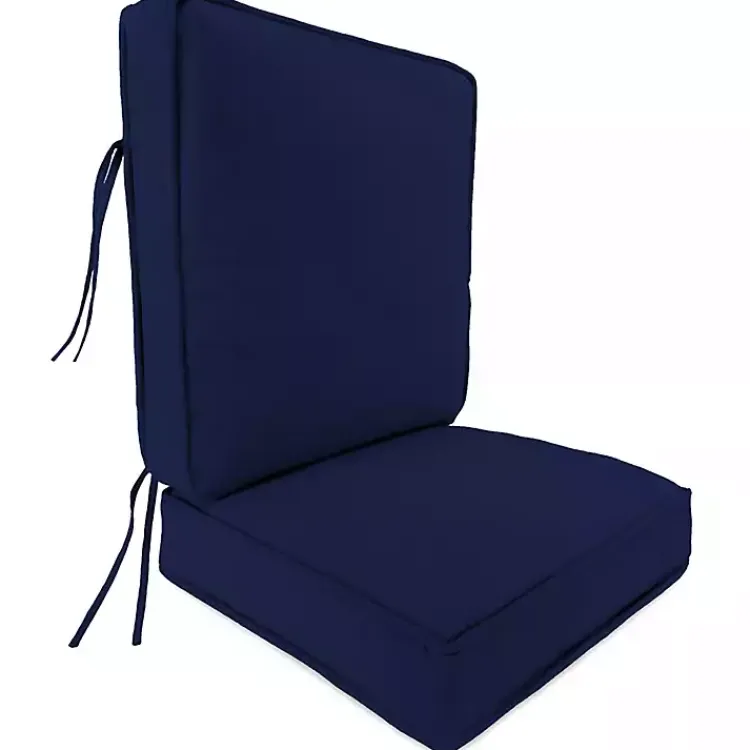 Kirklands Home Solid Navy Outdoor Deep Seat Cushion Blue Outlet