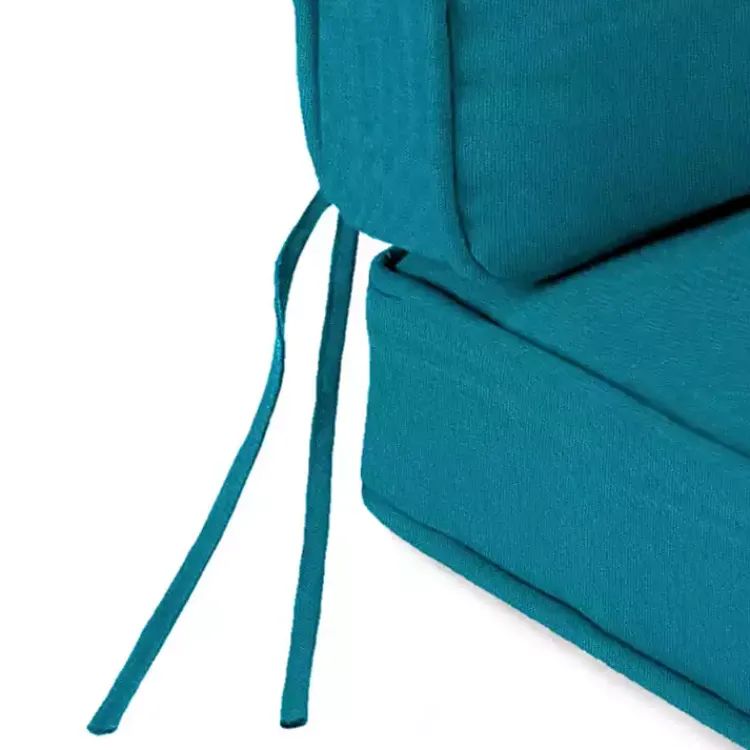 Kirklands Home Solid Turquoise Outdoor Deep Seat Cushion Blue Outlet
