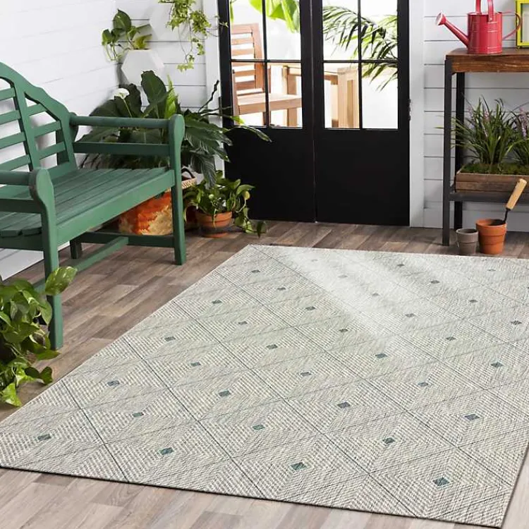 Kirklands Home Solitaire Sun Shower Outdoor Area Rug, 7x9