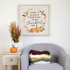 Fall>Kirklands Home Something to Be Thankful For Framed Wall Plaque Multi