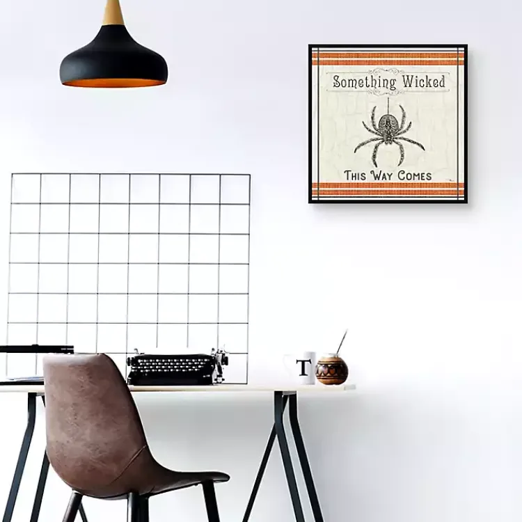 Halloween>Kirklands Home Something Wicked Spider Halloween Wall Plaque