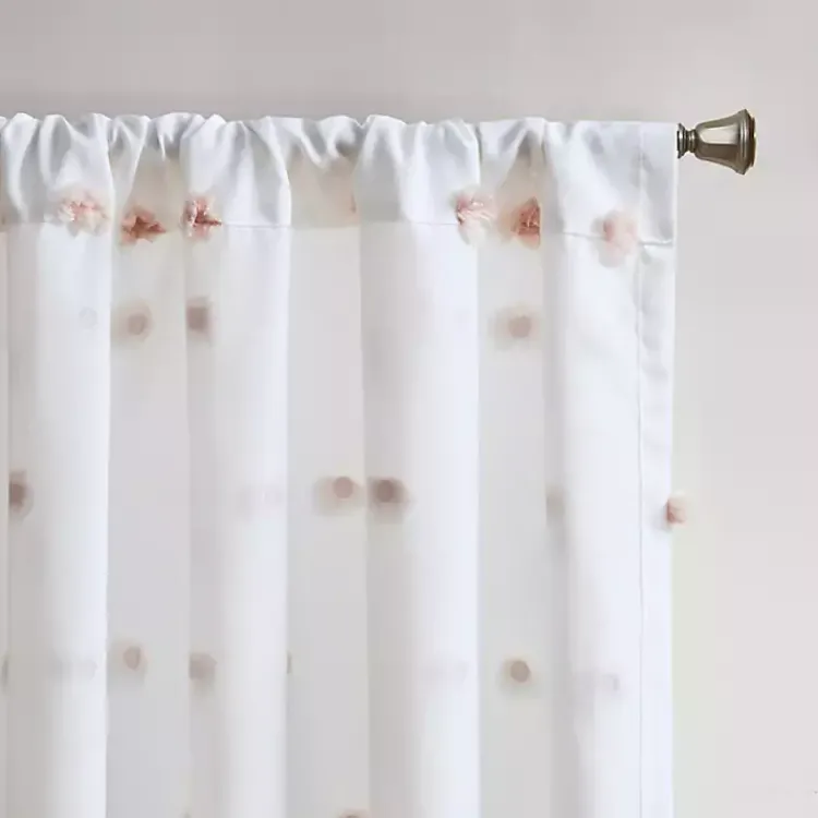 Kirklands Home Sophie Blush Pom Pom Curtain Panel, 84 in. Sale