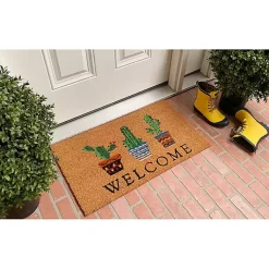 Kirklands Home Southwestern Cactus Coir Doormat Discount