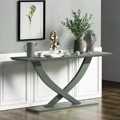 Kirklands Home Spanish Moss Ramus Console Table Green Clearance