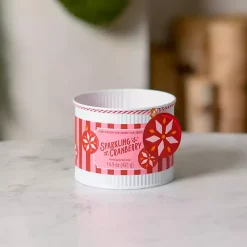 Candles>Kirklands Home Sparkling Cranberry Tin Jar Candle