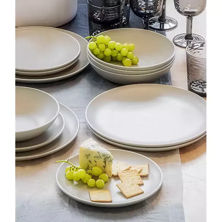 Kirklands Home Speckled Beige Wheat Dinner Plates, Set of 6 Ivory Clearance