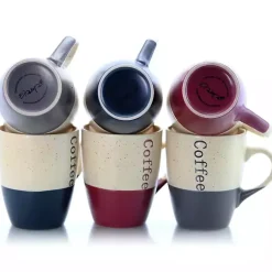 Kirklands Home Speckled 6-pc. Coffee Mugs with Stand Best
