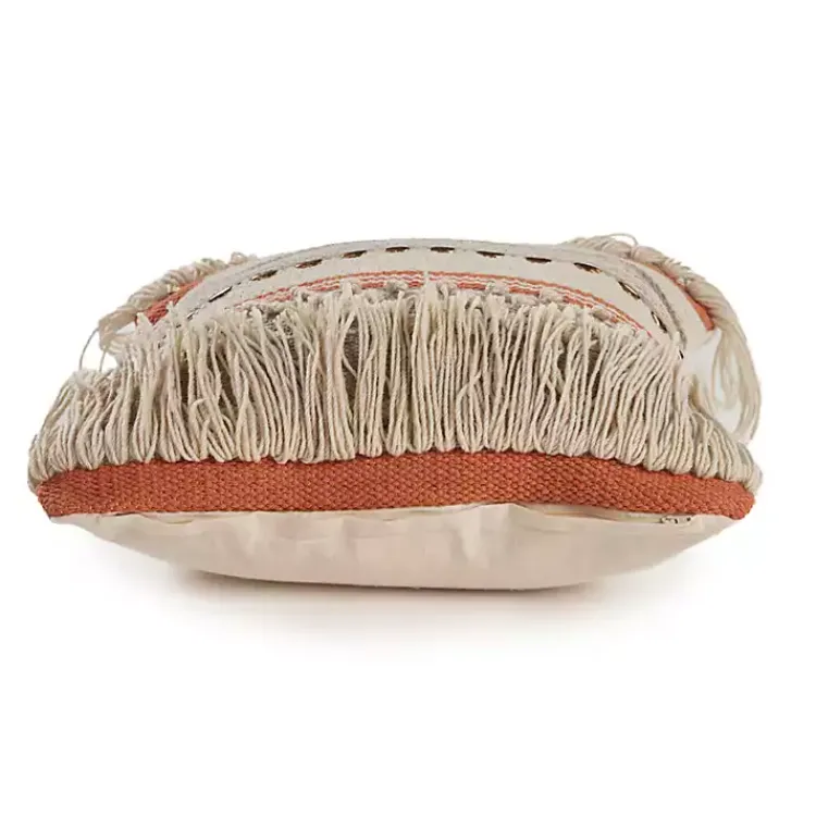 Pillows>Kirklands Home Spice and Natural Chic Fringe Pillow
