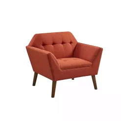 Kirklands Home Spice Button Tufted Accent Chair Red Sale
