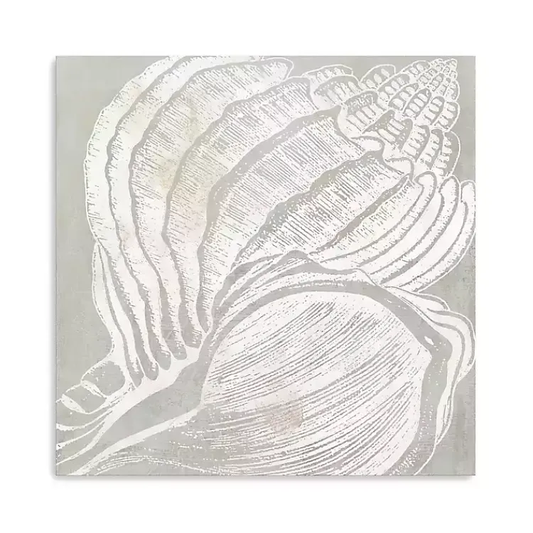 Kirklands Home Spiral Seashell Close Up Canvas Art Print Discount
