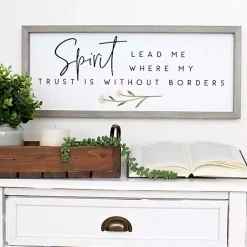 Kirklands Home Spirit Lead Me Framed Wall Plaque Clearance