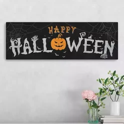 Halloween>Kirklands Home Spooky Happy Halloween Canvas Art Print