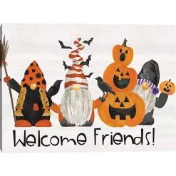 Halloween>Kirklands Home Spooky Pumpkin Gnomes Halloween Wall Art