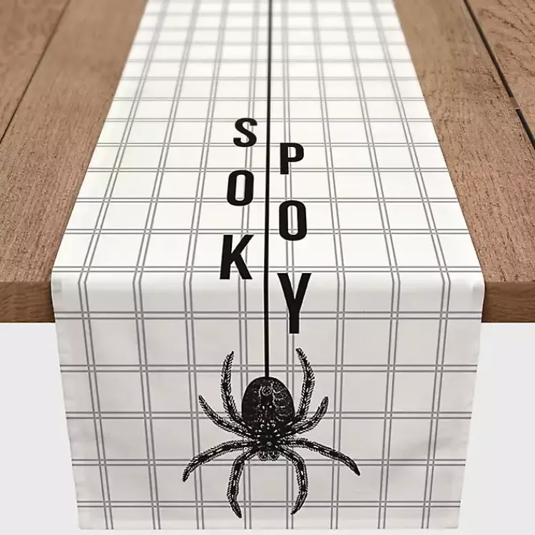 Halloween>Kirklands Home Spooky Spider Table Runner, 90 in.