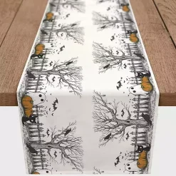 Halloween>Kirklands Home Spooky Tree Border Halloween Table Runner, 72 in.
