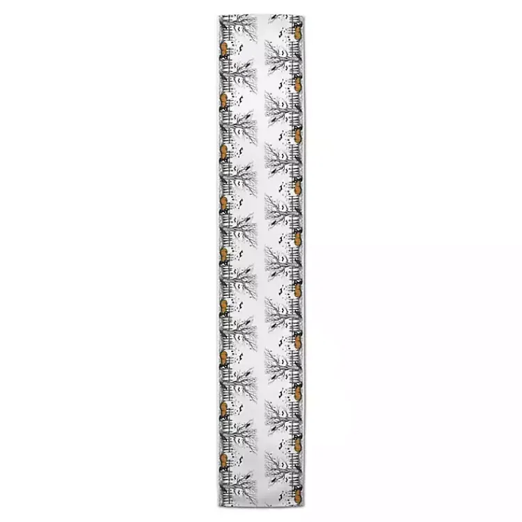 Halloween>Kirklands Home Spooky Tree Border Halloween Table Runner, 72 in.