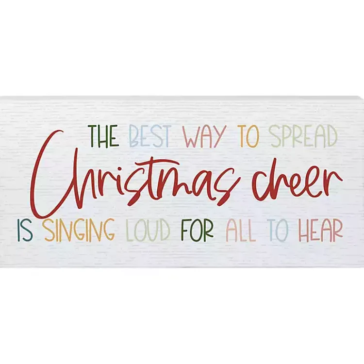 Christmas Art & Wall Decor>Kirklands Home Spread Christmas Cheer Wall Plaque
