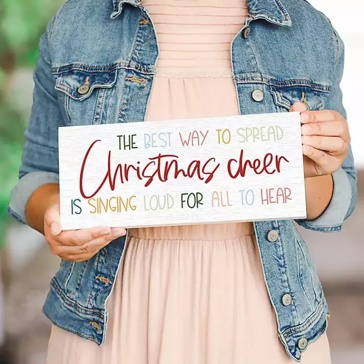 Christmas Art & Wall Decor>Kirklands Home Spread Christmas Cheer Wall Plaque