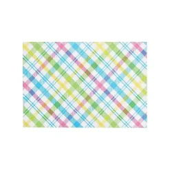 Easter Decorations>Kirklands Home Spring Blossom Plaid Placemats, Set of 6 Multi
