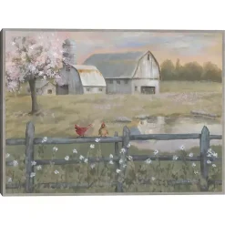 Kirklands Home Spring Has Arrived Framed Canvas Art Print Green Outlet