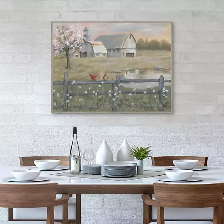 Kirklands Home Spring Has Arrived Framed Canvas Art Print Green Outlet