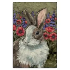 Easter Decorations>Kirklands Home Spring Melody Bunny Canvas Art Print