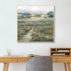 Kirklands Home Spring Mountains Framed Canvas Art Print Clearance