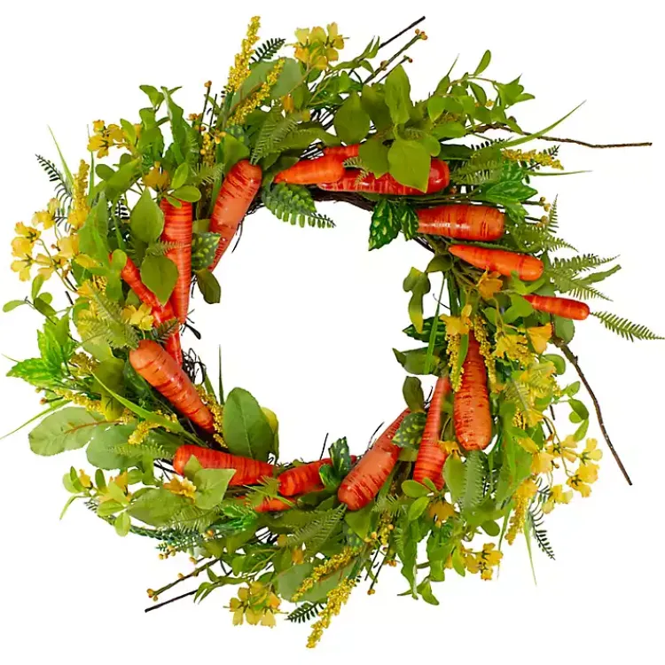 Wreaths>Kirklands Home Springtime Carrots Easter Wreath