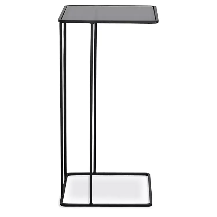 Kirklands Home Square Camus Accent Table Black Discount