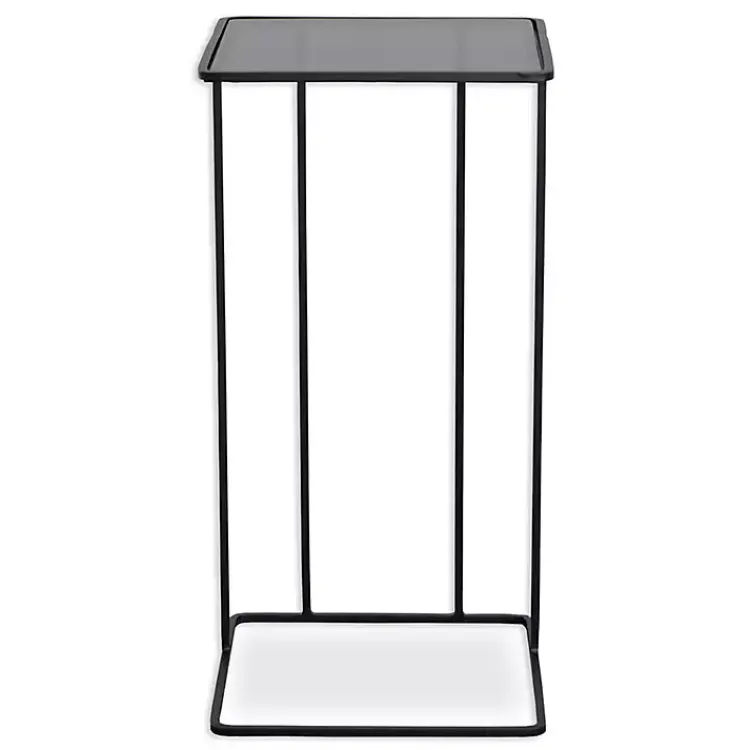 Kirklands Home Square Camus Accent Table Black Discount