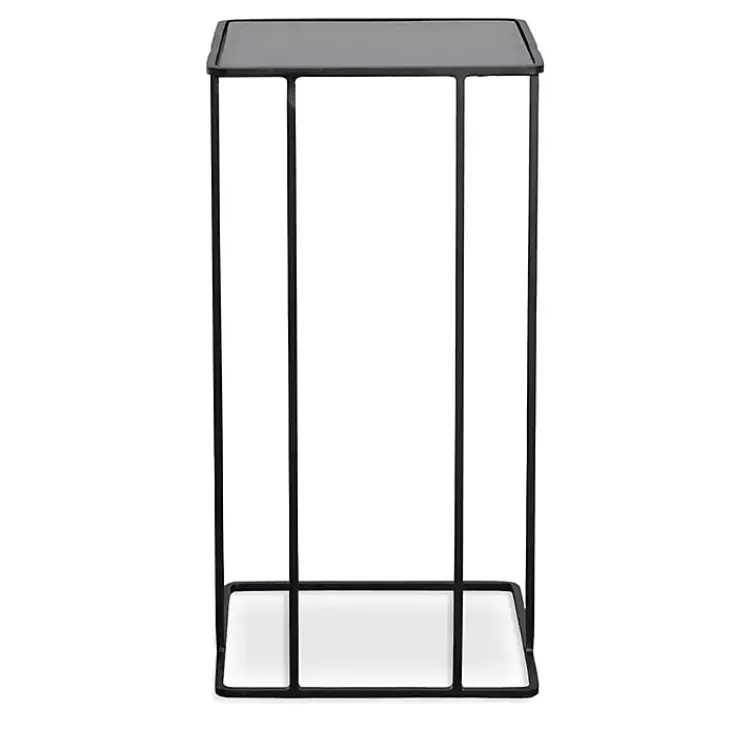 Kirklands Home Square Camus Accent Table Black Discount