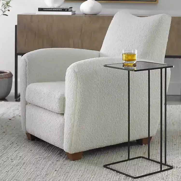 Kirklands Home Square Camus Accent Table Black Discount