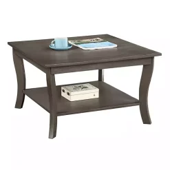 Kirklands Home Square wash Curved Legs Coffee Table Gray Clearance