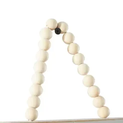 Kirklands Home Square Wood Beaded Wall Clocks, Set of 3