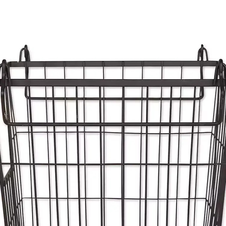 Kirklands Home Stackable Wire Kitchen Basket, 8 in. Black Hot