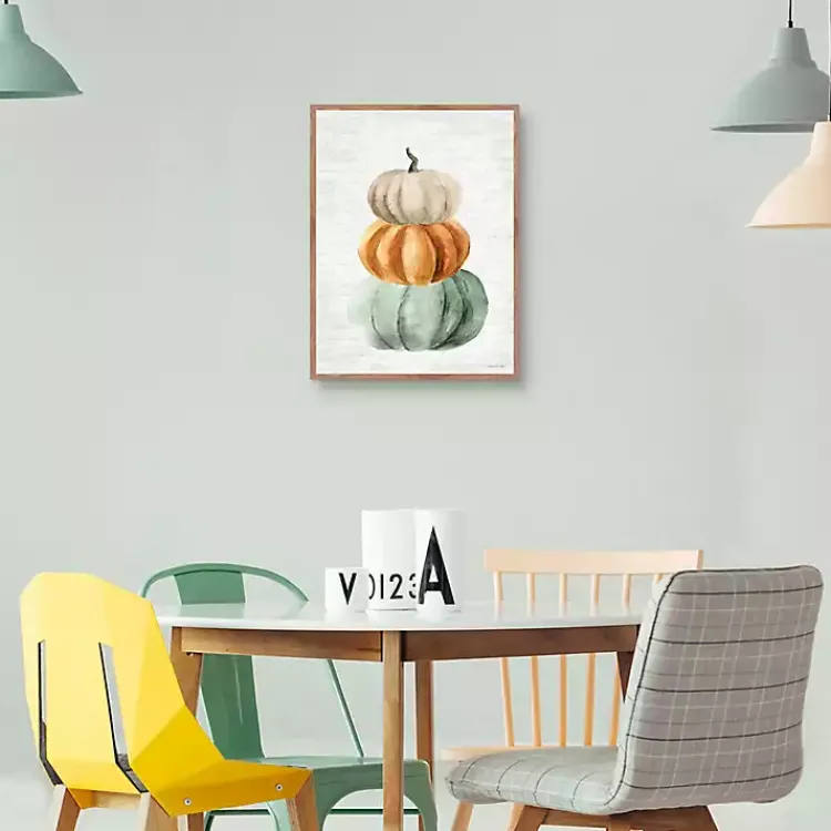Fall>Kirklands Home Stacked Autumn Pumpkins Harvest Wall Plaque