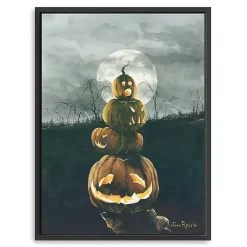 Halloween>Kirklands Home Stacked Jack O'Lanterns Giclee Canvas Art Print