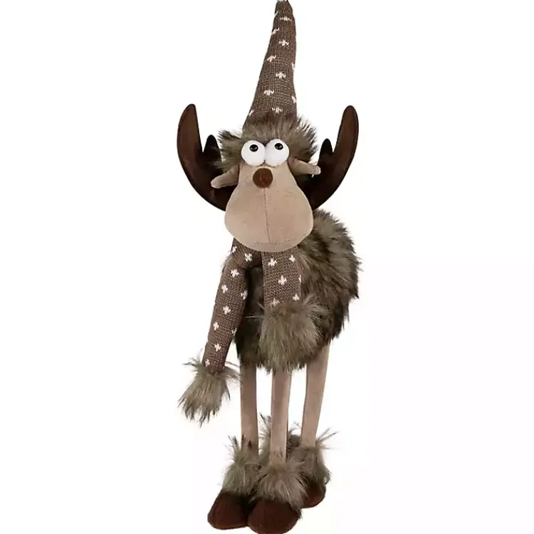 Christmas Decorations>Kirklands Home Standing Moose Decoration Brown